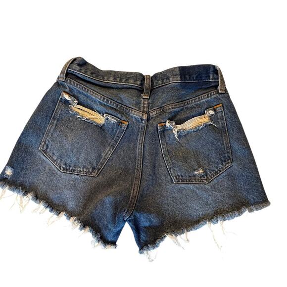 Abercrombie & Fitch Curve Love The Boyfriend Short Mid Rise Jean 26 distressed - Picture 4 of 4